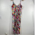 Old Navy  Floral Jumpsuit Tie Strap Smocked Back‎ Casual Summer Lightweight L Photo 3