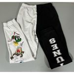 Dolls Kill x Looney Tunes Cartoon Graphic Fleece Joggers Sweats Sweatpants Pants Bottoms Size S π°β¨ Photo 3