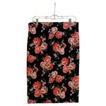 Brat Star  Black Floral Pencil Skirt‎ Photo 1