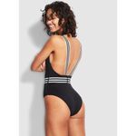 Seafolly New.  belted one piece. US Size 8. Retails $149 Photo 2