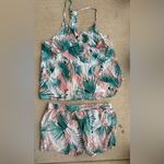 Echo Tropical Parrot Pajama Set, Size XL Green Photo 1