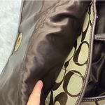 Coach Vintage y2k Brown Signature Canvas Jacquard Ergo Shoulder Bag Photo 9