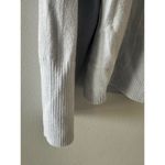 Shu Shu Full Zip Sweater Ribbed Long Sleeve Mock Neck Dusty Baby Blue Medium Photo 2