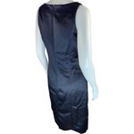 Tahari  Womens 6 Black Sleeveless Sheath Midi Cocktail Dress Lined Formal Photo 27