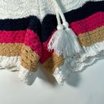 House Of Harlow 1960 Crochet Knitted Tassel XS White Multcolor Trim Boho Shorts Photo 3