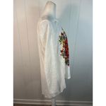 Desigual  Prisca white long-sleeve high-low top with studs and sheer pleats. S Photo 2
