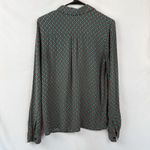 Forever 21 Women's Button Up Blouse Geometric Print Long Sleeve Top Size Large Photo 5