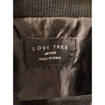 Love Tree Quilted Vest Womens M Black with Brown Trim Mock Neck Pockets Size M Photo 4