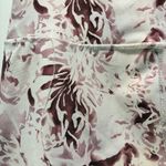 Leggings Athletic Workout Athleisure Yoga Pants Floral Pink Mauve Flaws Size none Photo 4