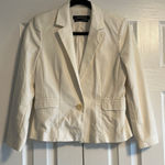 Club Monaco  Women’s White One Button Blazer, Size 6 Photo 0