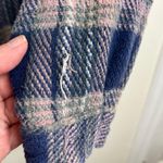 Vintage Zip Up Plaid Flannel Shirt Shacket Women’s Size Large 2 Chest Pockets Photo 1