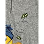Looney Tunes Vintage  Tweety Embroidered Fall Gray Hoodie Quarter‎ Zip Size XL Photo 2