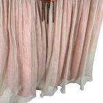 Saint Tropez Silk Pink Beaded Adjustable Strap Boho Beachy Tank Blouse Size S Photo 3