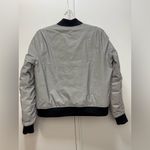 NWT All Access Reversible Bomber Jacket Platinum Reflective with Down Large Silver Photo 4