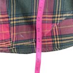 90s Vintage red and brown tartan plaid flannel button down women medium Photo 5