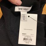 Nine West  Womens Mock Neck Ribbed Sleeveless Tank Top Plus‎ Size 0X Black NWT Photo 3