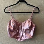 SheIn  Blush Satin Bustier Bodysuit Photo 1