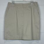 Brooks Brothers 346  Woman’s Classic Clean Beauty Beige Skirt Size 12 Photo 0