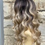 Sidepart ombré beach wave Swisslace lacefront Photo 1