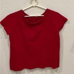 Hillard & Hanson Woman’s solid red  slip on sweater,  BinG Photo 3