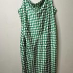 Ava & Viv  Satin Green Geometric Slip Dress Women's 3X Photo 1