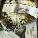 IRO  Paris Deniz Ruched Printed Cotton Mini Dress Green Designer NWT 38 MSRP $400 Photo 15