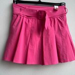 Aerie NWT  Pleated Belted Mini Tennis Golf Barbie Pink Skirt Skort Size Small Photo 0