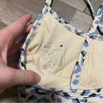 ECHT  Blue and White Cheetah Print Sports Bra Photo 2