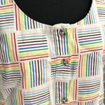 Target Vintage  Pride Rainbow Lines Gender Inclusive Linen Dress Size XS Photo 2