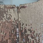 EXPRESS  Sequin Dress in Rose Gold Photo 3