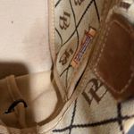 Dooney & Bourke Vintage Brown Logo Print Canvas Tassel Tote Satchel Bag Photo 8