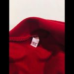 Red Crochet Lace Cold Shoulder Cami Peplum Flare Dress Top Size M Photo 6