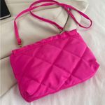 Pink puffer chain bag with cross body strap Photo 1