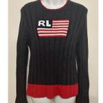 Ralph Lauren Polo  VINTAGE 100% Cotton American Flag Sweater Size L Large EUC Photo 0