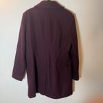 Sam Edelman  Wool Blend Coat XL Dark‎ Purple Longline Classic Jacket Photo 9