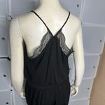 VICI  Kaylie Tencel Pocketed Lace Cami Jumpsuit Black Size Medium Photo 11