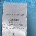 Pleione NWT  V Neck Turquoise Blue Tank Top Photo 4