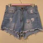 Machine ripped high rise Jean shorts Size 30 Photo 0
