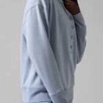 Athleta Women’s Sz Medium Balance Henley Sweatshirt Top | Blue Star Style 985543 Photo 3