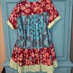 Bohemian Breezy Floral Mixed Pattern oversized tunic/dress with pockets Photo 9