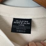 Zach Bryan Official Tour Merch American Heartbreak Graphic Sweatshirt Size Large Red Photo 7