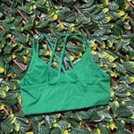 Draper James  Crossback Sports Bra in Green Size Large Photo 3