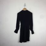 NWT J. Crew Black Drapey Long Sleeve Wrap Mini Dress Size 2 Workwear Classic Photo 11