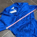 NEW Ronny Kobo Bernice Satin Blue Long Sleeve Faux Wrap Midi Dress Large L NWT Photo 12