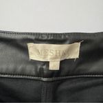 Meshki  Black Shayla Skinny Faux Leather Split Pant Size Large Photo 3