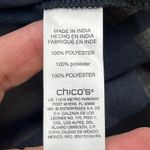 Chico's Bedazzled Floral Tunic Top Dark Romantic Sheer Size 2 Medium 12/14 Photo 9