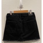 American Eagle OUTFITTERS A-Line Black Distressed Mini Skirt Photo 3