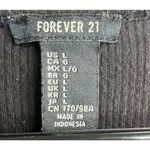 Forever 21  Black Long Sleeve Thermal T-Shirt With Open Shoulders Photo 2