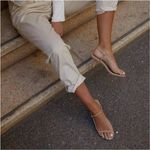 Tony Bianco  Caprice Ankle Strap Sandal in Skin Capretto Size US 7.5 Photo 1