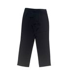 St. John  Collection Emma Satin Ankle Pants Caviar Black 8 Photo 4